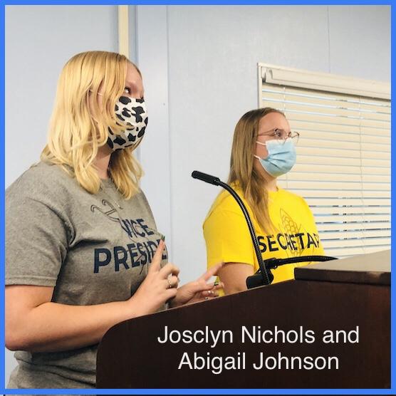 Joscyln Nichols and Abigail Johnson